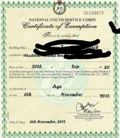 exemption certificate and exclusion letter