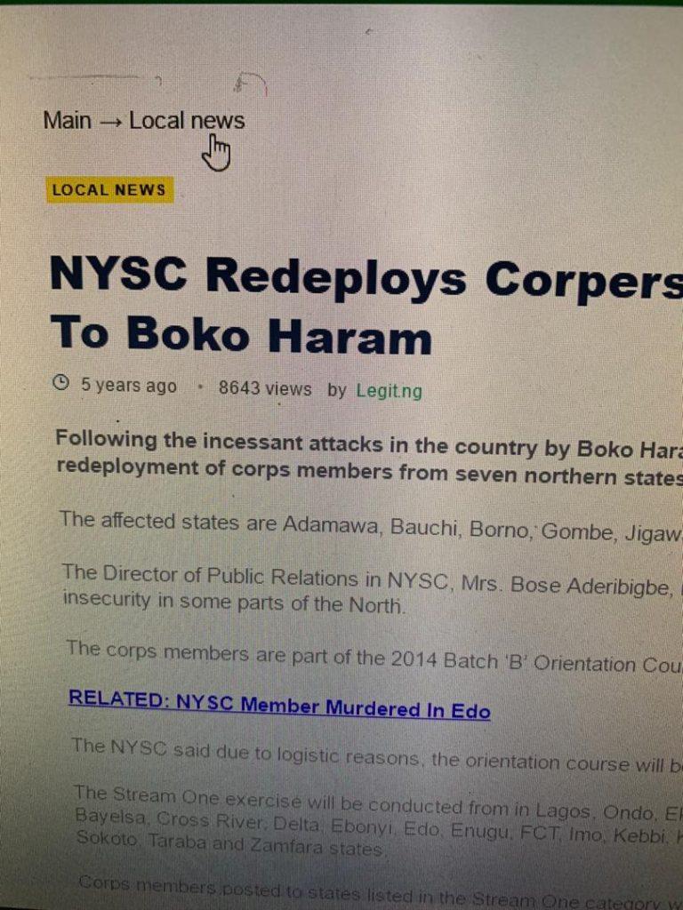 NYSC Orientation Course scheduled for 2020 Batch A Stream I & II
