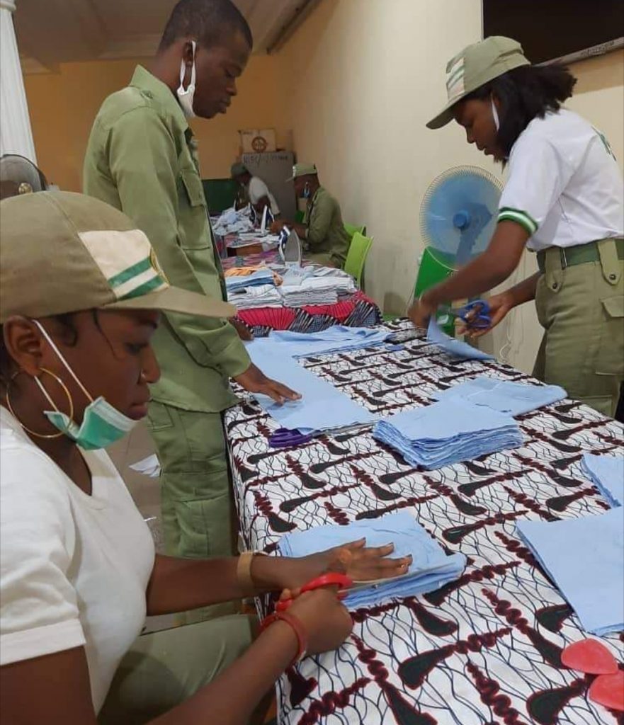 NYSC DG SET TO HANDOVER FACE MASKS AND OTHERS TO GOVT AS A FORM OF SUPPORT AND RELIEVE TO HELP FIGHT THE PANDEMIC COVID-19.