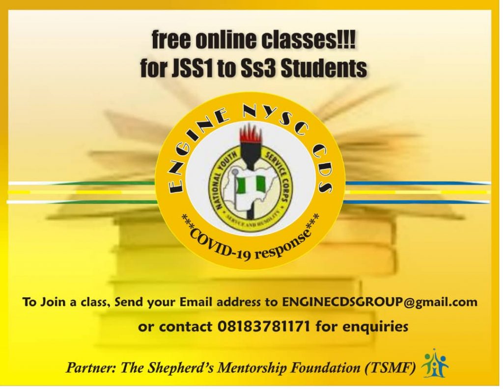 NYSC Partners with NGO over Online Classes for Students.
