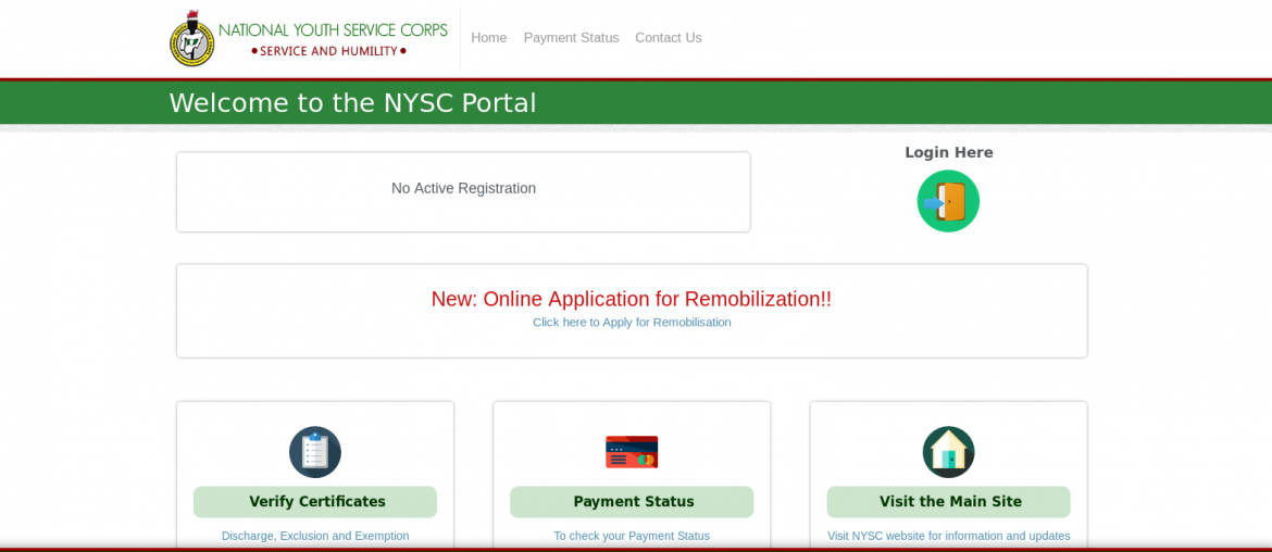 NYSC portal