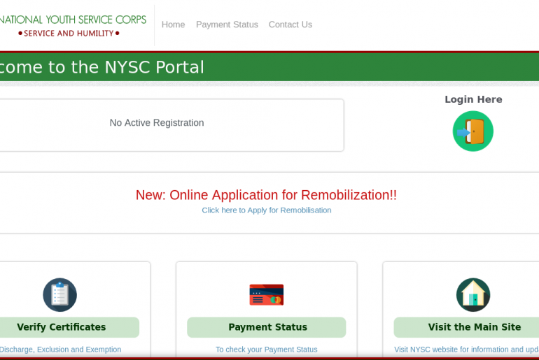 NYSC portal